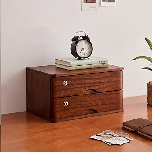 Tragbare Aufbewahrungsbox aus Holz für den Schreibtisch mit Schubladen, abschließbarer Organizer aus Massivholz für Akten, Papiere und Bürobedarf, Monitorständer und Kommode für die Organisation im Ho Tragbare Aufbewahrungsbox aus Holz für den Schreibtisch mit Schubladen, abschließbarer Organizer aus Massivholz für Akten, Papiere und Bürobedarf, Monitorständer und Kommode für die Organisation im Ho von IMYOGI