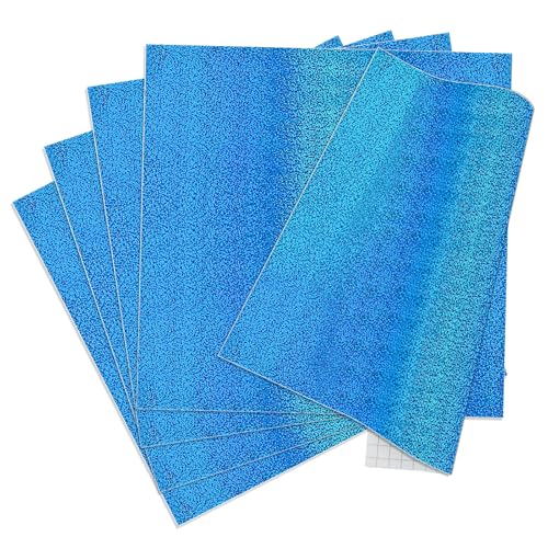 IModeur 5 Blatt Vinylfolie Plotter Schimmern Blau - Plotterfolie selbstklebend Vinyl, Glitzer Plotterfolie Vinyl für Cricut, Silhouette Cameo, die meisten Schneidemaschine IModeur 5 Blatt Vinylfolie Plotter Schimmern Blau - Plotterfolie selbstklebend Vinyl, Glitzer Plotterfolie Vinyl für Cricut, Silhouette Cameo, die meisten Schneidemaschine von IModeur