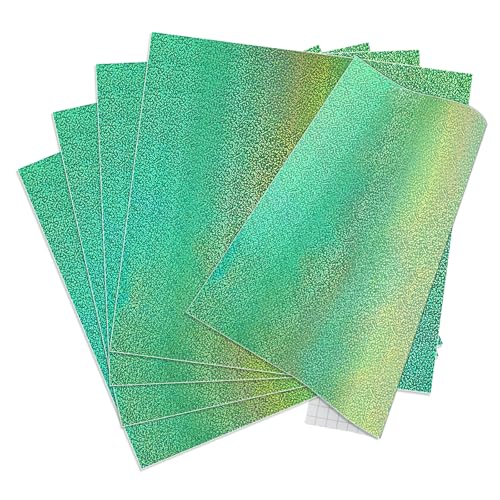 IModeur 5 Blatt Vinylfolie Plotter Schimmern Grün - Plotterfolie selbstklebend Vinyl, Glitzer Plotterfolie Vinyl für Cricut, Silhouette Cameo, die meisten Schneidemaschine IModeur 5 Blatt Vinylfolie Plotter Schimmern Grün - Plotterfolie selbstklebend Vinyl, Glitzer Plotterfolie Vinyl für Cricut, Silhouette Cameo, die meisten Schneidemaschine von IModeur