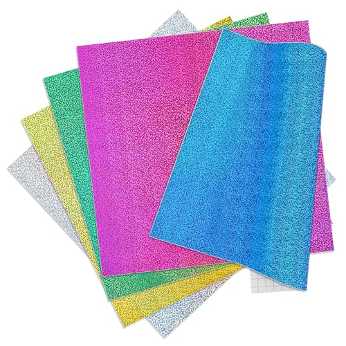 IModeur 5 Blatt Vinylfolie Plotter Schimmern - Plotterfolie selbstklebend Vinyl, Glitzer Plotterfolie Vinyl für Cricut, Silhouette Cameo, die meisten Schneidemaschine IModeur 5 Blatt Vinylfolie Plotter Schimmern - Plotterfolie selbstklebend Vinyl, Glitzer Plotterfolie Vinyl für Cricut, Silhouette Cameo, die meisten Schneidemaschine von IModeur