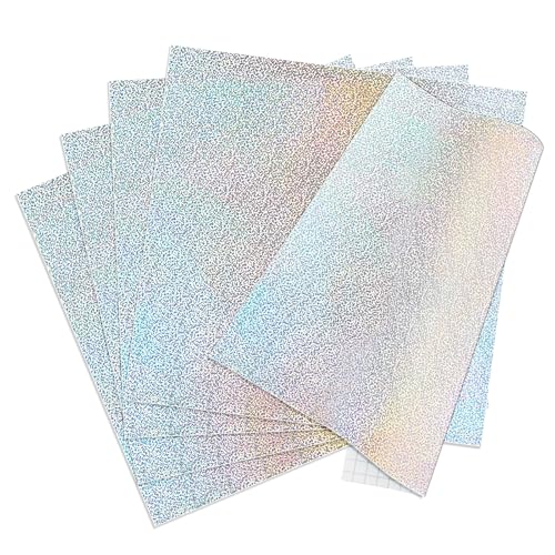 IModeur 5 Blatt Vinylfolie Plotter Schimmern Silber - Plotterfolie selbstklebend Vinyl, Glitzer Plotterfolie Vinyl für Cricut, Silhouette Cameo, die meisten Schneidemaschine IModeur 5 Blatt Vinylfolie Plotter Schimmern Silber - Plotterfolie selbstklebend Vinyl, Glitzer Plotterfolie Vinyl für Cricut, Silhouette Cameo, die meisten Schneidemaschine von IModeur