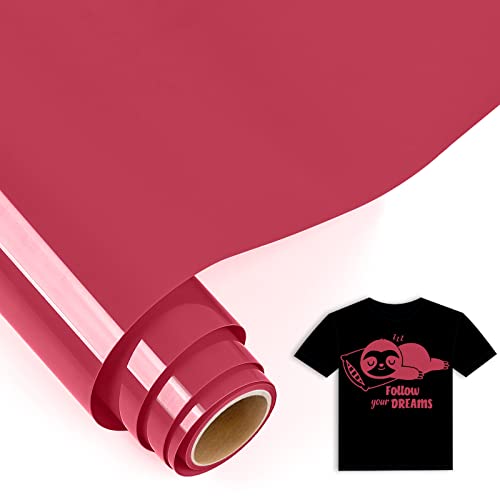 IModeur 5 Ft Plotterfolie Textil Rose Rot - 30,5 x 152,5 cm Flexfolie für Cricut Maker, Silhouette - Textilfolie für Kleidung, Mützen, Hosen, Andere Stoffe IModeur 5 Ft Plotterfolie Textil Rose Rot - 30,5 x 152,5 cm Flexfolie für Cricut Maker, Silhouette - Textilfolie für Kleidung, Mützen, Hosen, Andere Stoffe von IModeur
