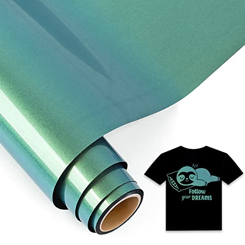 IModeur 5Ft Chamäleon Plotterfolie Textil Gold nach Grün - 30,5 x 152,5 cm Flexfolie Plotter Textil für Cricut Maker, Silhouette, Textilfolie Plotter für Kleidung, Mützen, Hosen, andere Stoffe IModeur 5Ft Chamäleon Plotterfolie Textil Gold nach Grün - 30,5 x 152,5 cm Flexfolie Plotter Textil für Cricut Maker, Silhouette, Textilfolie Plotter für Kleidung, Mützen, Hosen, andere Stoffe von IModeur