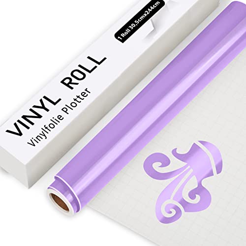 IModeur Vinylfolie Plotter Lila, 30.5cm x 244 cm Glänzend Lila Plotterfolie selbstklebend Vinyl, Lila Plotterfolie Vinyl für Cricut, Silhouette Cameo, die meisten Schneidemaschine IModeur Vinylfolie Plotter Lila, 30.5cm x 244 cm Glänzend Lila Plotterfolie selbstklebend Vinyl, Lila Plotterfolie Vinyl für Cricut, Silhouette Cameo, die meisten Schneidemaschine von IModeur
