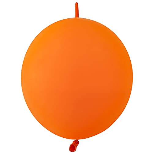 IN-JOOYAA 12 Zoll 60 Stück Orange Latex Ballon Schnellverbindungsballon für Partydekoration von IN-JOOYAA