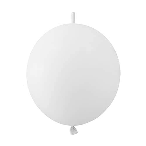 IN-JOOYAA 12 Zoll 60 Stück Weißer Latex Schnellverbindungsballon für Partydekoration von IN-JOOYAA