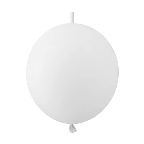 IN-JOOYAA 30,5 cm, weißer Ballon mit Verbindungselementen, 100 Stück, für Party-Dekoration von IN-JOOYAA