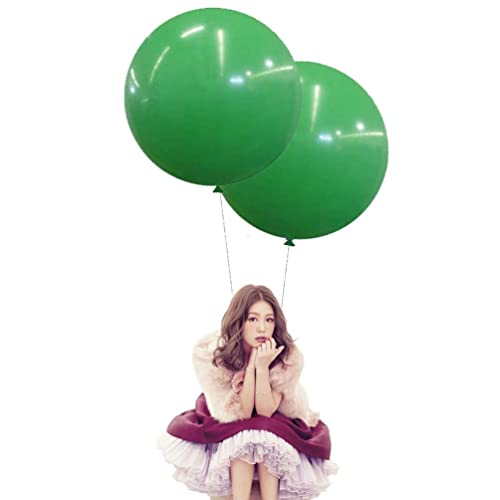 IN-JOOYAA 5 Stück 60 cm Latexballons grün Dicke große Ballons für Fotoshooting Hochzeit Babyparty Geburtstag Party Dekorationen von IN-JOOYAA