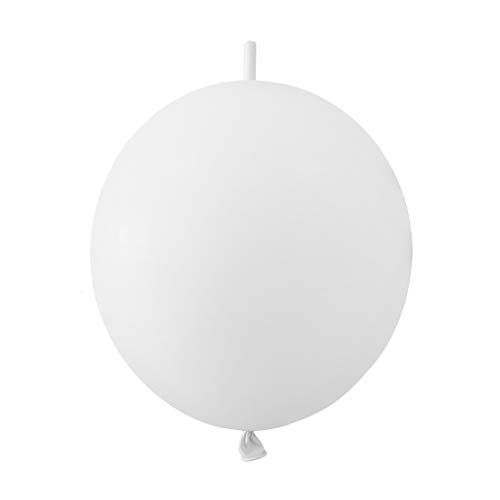 IN-JOOYAA 6 Zoll 100 Stück Weißer Netzballon Schnellverbindungsballon für Partydekoration von IN-JOOYAA