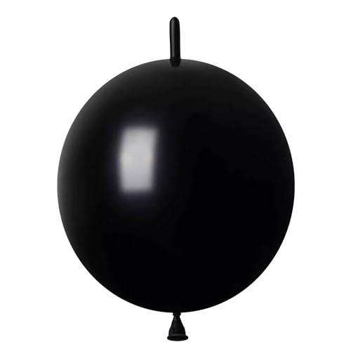 IN-JOOYAA Kleiner schwarz Quick Link Latex Ballon 10 "50 Pieces Grüner Ballon für Partydekoration von IN-JOOYAA