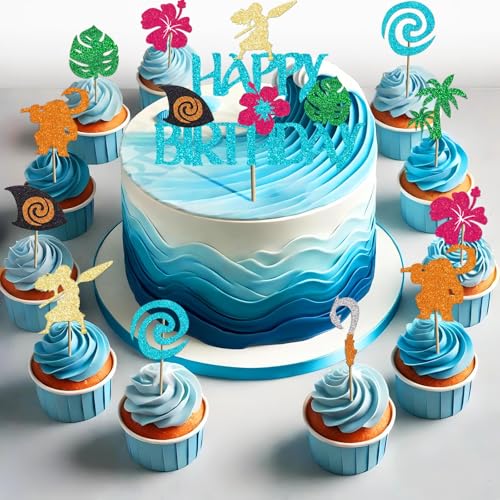 INACORN Vaiana-Kuchenaufsätze – Baby-Moana-Geburtstagsdekorationen für unvergessliche Partys – atemberaubende Kuchen- und Cupcake-Topper, 49 Stück INACORN Vaiana-Kuchenaufsätze – Baby-Moana-Geburtstagsdekorationen für unvergessliche Partys – atemberaubende Kuchen- und Cupcake-Topper, 49 Stück von INACORN