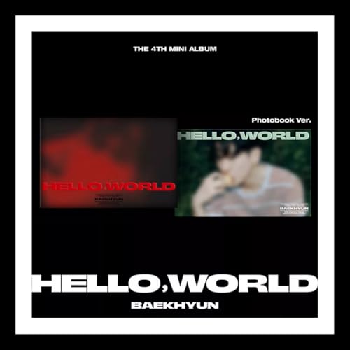 (Fotobuch Ver) EXO BAEKHYUN Hello World 4th Mini Album (HELLO / WORLD - zufällige Version + Geschenkkarte) K-POP SEALED von INB 100.
