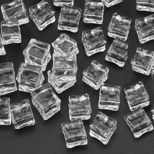 Dekorative Eiswürfel Wiederverwendbar, 50 Stück Transparent Acryl Eiswürfel Dekorative Kristalleisfelsen Plastikeiswürfel für Hochzeiten Vasenfüller Tafelaufsätze Fotorequisiten Küchendekoration Bar Dekorative Eiswürfel Wiederverwendbar, 50 Stück Transparent Acryl Eiswürfel Dekorative Kristalleisfelsen Plastikeiswürfel für Hochzeiten Vasenfüller Tafelaufsätze Fotorequisiten Küchendekoration Bar von INCNMAD