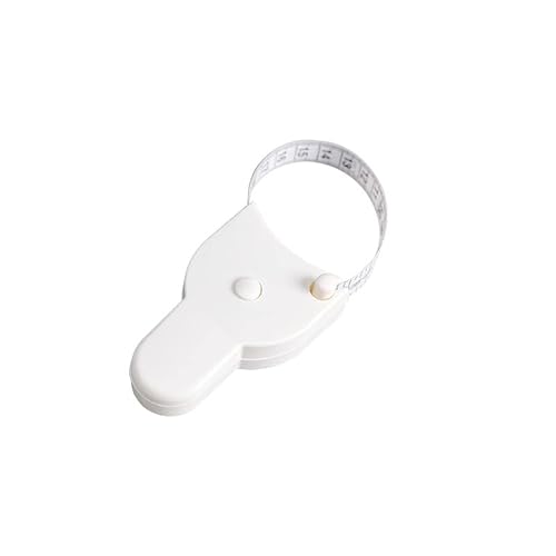 Massband Körper 150 cm Weiches Maßband Körpermaßband Einziehbares Schneidermaßband Measuring Tape zum Messen von Länge, Brust, Taille, Ideal für Fitness, Schneider, Nähen(Weiß) von INCNMAD