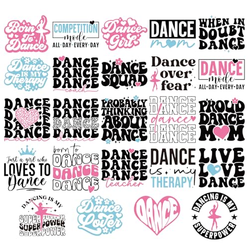INCOK Dance Quotes Bügelbilder – 24 Blatt lustiger Spruch DTF Transfers Ready to Press Iron on Decals Patches für Tanzliebhaber, Kostüm, Team, T-Shirts, Camisole Sport Hosen Hüte DIY Handwerk INCOK Dance Quotes Bügelbilder – 24 Blatt lustiger Spruch DTF Transfers Ready to Press Iron on Decals Patches für Tanzliebhaber, Kostüm, Team, T-Shirts, Camisole Sport Hosen Hüte DIY Handwerk von INCOK