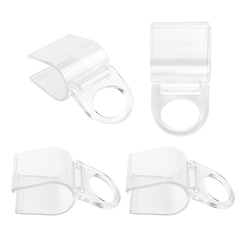 INCREWAY 4 Stück 30mm U-förmige Rollo-Griffe, Transparente Rollo-Sonnenschutz-Hebeklemme, Rollo-Griff-Hebel von INCREWAY