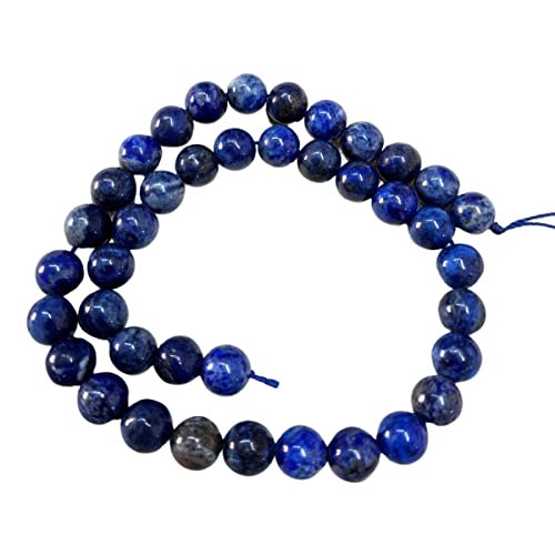 Natürlicher Kristall – Stein/Perlen/Edelstein, 10 mm, runde lose Perlen in Schnur zur Herstellung von Halsketten/Schmuck/Armband/Mala-B0BQY1CVH3 von INDIA MADE