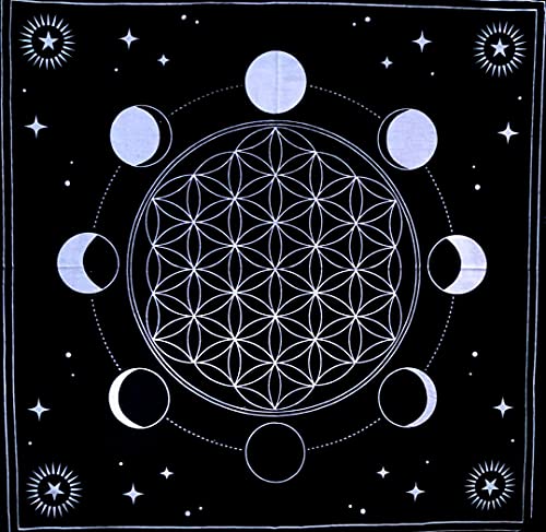 Altar Tarot Stoffkarten Weissagung Spezial Tischdecke Hexerei Zimmer Bar Heimdekoration Sonnenkarte Tischteppich Schwarz Mondphasen 25 x 25 Zoll Altar Tarot Stoffkarten Weissagung Spezial Tischdecke Hexerei Zimmer Bar Heimdekoration Sonnenkarte Tischteppich Schwarz Mondphasen 25 x 25 Zoll von INDIAN CRAFT CASTLE