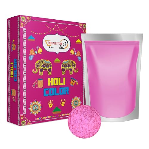 16X Holi Gulal Pulver wasserlöslich Natural Festival Baby Shower Fotoshooting Rangoli Colors Regenbogen Powder holy farbbeutel Glitzer Farbpulver Foto_Rosa 1 kg (ingesamt 16 KG) von INDIAN STORE 24