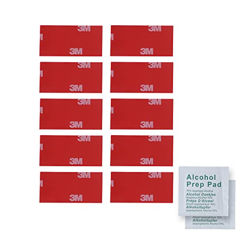 3M 4229P doppelseitiges Klebeband Klebestreifen Klebepads Extra stark Schwerlast Acryl Schaumband Hochleistungsklebeband Montageband (3M 4229P, 10X, 25mm x 50mm) von INDIAN STORE 24