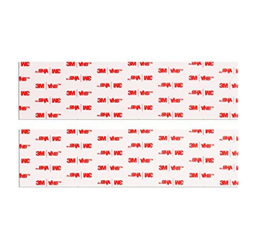 3M 4950 VHB doppelseitiges Klebeband Klebestreifen Klebepads Extra stark Schwerlast Acrylschaumband Hochleistungsklebeband Montageband, Innen-Außenbereich (2 Stück 50 x 200mm) von INDIAN STORE 24