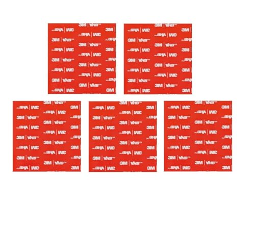 INDIAN STORE 24 3 M VHB 5952 Doppelseitiges Klebeband, Hochleistungsmontage Wasserdichtes Schaumband für Wand- und LED-Lichtbänder, Auto- Wohn-Bürodekor, Steckdose (VHB 5952_5 Stück_10cm x 10cm) von INDIAN STORE 24