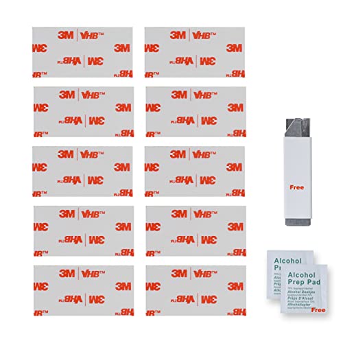 3 M 4950 VHB doppelseitiges Klebeband Klebestreifen Klebepads Extra stark Schwerlast Acrylschaumband Hochleistungsklebeband Montageband, Innen-Außenbereich (10 Stück 50mm X 25mm) von INDIAN STORE 24