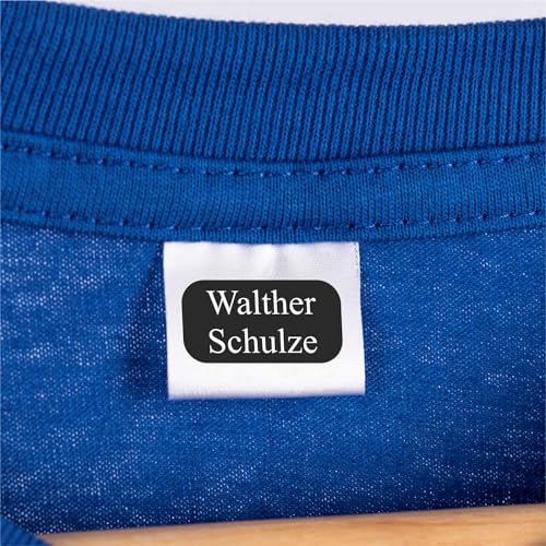 INDIGOS UG - 60 Wäscheetiketten - schwarz - für Pflegeheime & Altenheime - personalisiert - Wunschtext - Name Namensschilder - Kleidung - Gegenstände waschmaschinenfest - Namensaufkleber - aufkleben INDIGOS UG - 60 Wäscheetiketten - schwarz - für Pflegeheime & Altenheime - personalisiert - Wunschtext - Name Namensschilder - Kleidung - Gegenstände waschmaschinenfest - Namensaufkleber - aufkleben von INDIGOS UG