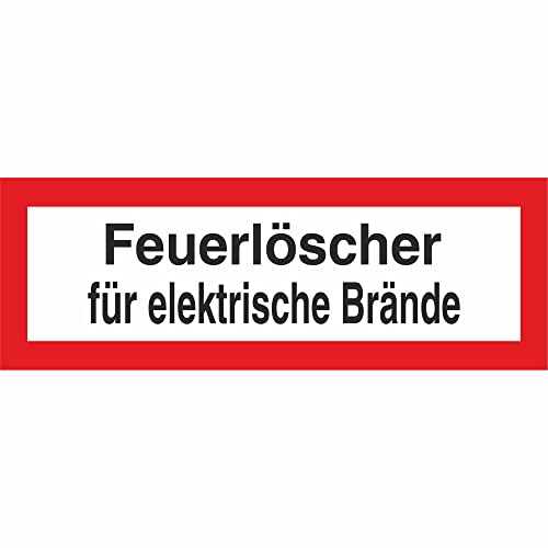 Indigos UG Aufkleber Hinweisschild Brandschutz Feuerlöscher für elektrische Brände, 14,80x5,20 cm - selbstklebender Sicherheits Aufkleber für Tür oder Wand - Warnschild für Gebäude, Hotel Indigos UG Aufkleber Hinweisschild Brandschutz Feuerlöscher für elektrische Brände, 14,80x5,20 cm - selbstklebender Sicherheits Aufkleber für Tür oder Wand - Warnschild für Gebäude, Hotel von INDIGOS UG