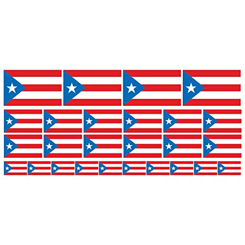INDIGOS UG - Mini Aufkleber Set - Pack glatt - 4x 51x31mm+ 12x 33x20mm + 10x 20x12mm - Puerto Rico - Flagge - Banner - Standarte fürs Auto, Büro, zu Hause und die Schule - Set of 26 - für Auto INDIGOS UG - Mini Aufkleber Set - Pack glatt - 4x 51x31mm+ 12x 33x20mm + 10x 20x12mm - Puerto Rico - Flagge - Banner - Standarte fürs Auto, Büro, zu Hause und die Schule - Set of 26 - für Auto von INDIGOS UG