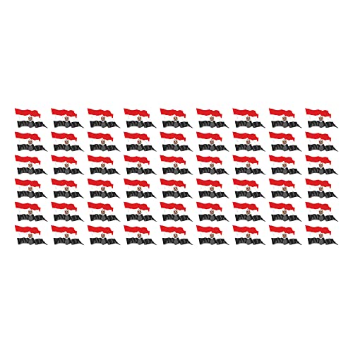 INDIGOS UG - Mini Aufkleber Set - Pack wehend - 20x12mm - selbstklebender Sticker - Fahne - Ägypten - Flagge - Banner - Standarte fürs Auto, Büro, zu Hause und die Schule - 54 Stück - für Auto INDIGOS UG - Mini Aufkleber Set - Pack wehend - 20x12mm - selbstklebender Sticker - Fahne - Ägypten - Flagge - Banner - Standarte fürs Auto, Büro, zu Hause und die Schule - 54 Stück - für Auto von INDIGOS UG