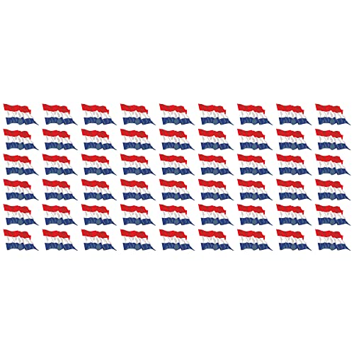 INDIGOS UG - Mini Aufkleber Set - Pack wehend - 20x12mm - selbstklebender Sticker - Niederlande - Flagge - Banner - Standarte fürs Auto, Büro, zu Hause und die Schule - 54 Stück - für Auto, Laptop von INDIGOS UG