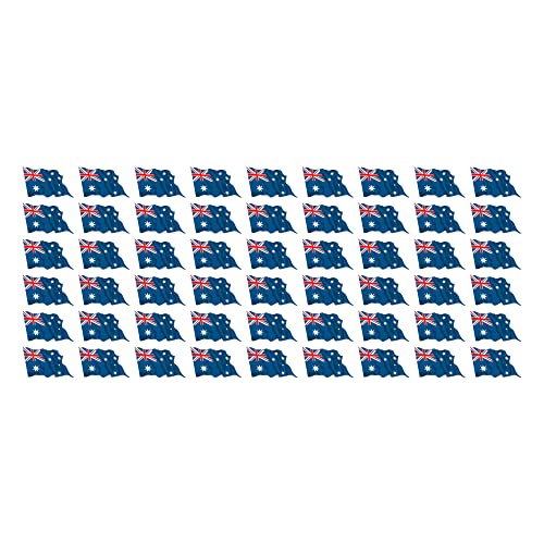 INDIGOS UG - Mini Fahnen - Flaggen Set - Pack wehend - 20x12mm - selbstklebender Aufkleber - Australien - Sticker fürs Büro, Schule und zu Hause - 54 Stück - für Auto, Laptop, Modellbau, Fenster INDIGOS UG - Mini Fahnen - Flaggen Set - Pack wehend - 20x12mm - selbstklebender Aufkleber - Australien - Sticker fürs Büro, Schule und zu Hause - 54 Stück - für Auto, Laptop, Modellbau, Fenster von INDIGOS UG