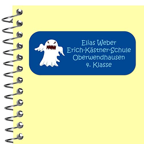 INDIGOS UG Namensaufkleber Kinder Schule - 56x23 mm - Adressetiketten selbstklebend - 093 - Geist - 33-99 Sticker Adressaufkleber personalisiert - Ordner, Bücher, Hefte, Briefumschläge INDIGOS UG Namensaufkleber Kinder Schule - 56x23 mm - Adressetiketten selbstklebend - 093 - Geist - 33-99 Sticker Adressaufkleber personalisiert - Ordner, Bücher, Hefte, Briefumschläge von INDIGOS UG