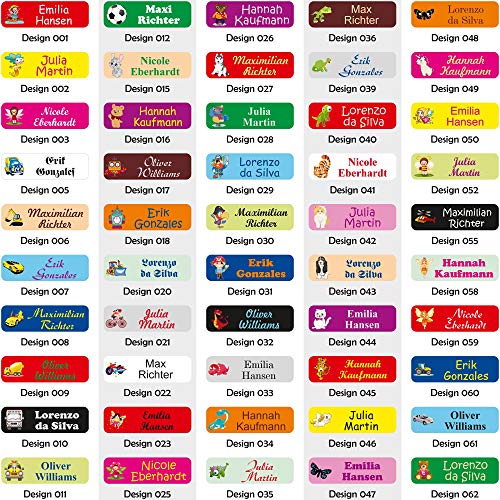 INDIGOS UG - Namensschilder für Kleidung weiß - Namensetiketten für Textilien - 5x1,5 cm - 60 Sticker für Kinder, Schule und Kindergarten - Bügeletiketten Wäscheetiketten zum aufbügeln INDIGOS UG - Namensschilder für Kleidung weiß - Namensetiketten für Textilien - 5x1,5 cm - 60 Sticker für Kinder, Schule und Kindergarten - Bügeletiketten Wäscheetiketten zum aufbügeln von INDIGOS UG