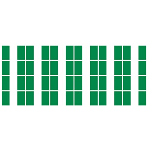 Indigos UG Nigeria Aufkleber Fahne - glatt - Miniflaggen - 24 Stück - 33x20mm - selbstklebende Folie - Mini Sticker - Minifahnen - Flagge für Auto, Laptop, Modellbau von INDIGOS UG
