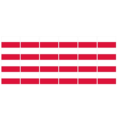 Indigos UG Polen Aufkleber Fahne - glatt - Miniflaggen - 24 Stück - 33x20mm - selbstklebende Folie - Mini Sticker - Minifahnen - Flagge für Auto, Laptop, Modellbau Indigos UG Polen Aufkleber Fahne - glatt - Miniflaggen - 24 Stück - 33x20mm - selbstklebende Folie - Mini Sticker - Minifahnen - Flagge für Auto, Laptop, Modellbau von INDIGOS UG