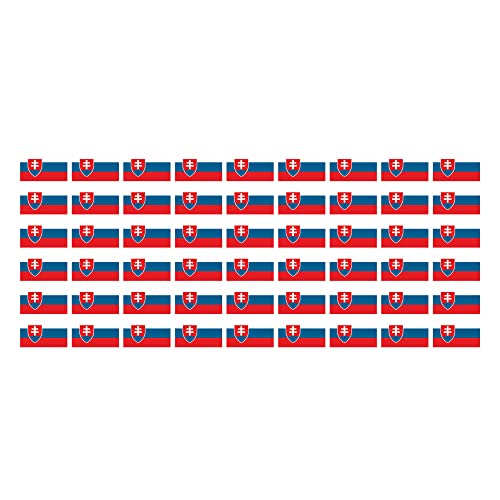 INDIGOS UG - Mini Aufkleber Set - Pack glatt - 20x12mm - selbstklebender Sticker - Slowakei - Flagge - Banner - Standarte fürs Auto, Büro, zu Hause und die Schule - 54 Stück - für Auto, Laptop INDIGOS UG - Mini Aufkleber Set - Pack glatt - 20x12mm - selbstklebender Sticker - Slowakei - Flagge - Banner - Standarte fürs Auto, Büro, zu Hause und die Schule - 54 Stück - für Auto, Laptop von INDIGOS UG