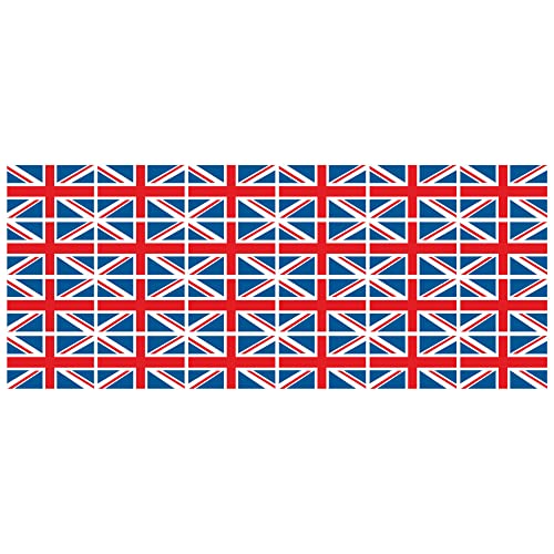 Mini Aufkleber Set - Pack glatt - 33x20mm - selbstklebender Sticker - United Kingdom - Großbritannien - Flagge - Banner - Standarte fürs Auto, Büro, zu Hause und die Schule - 24 Stück von INDIGOS UG