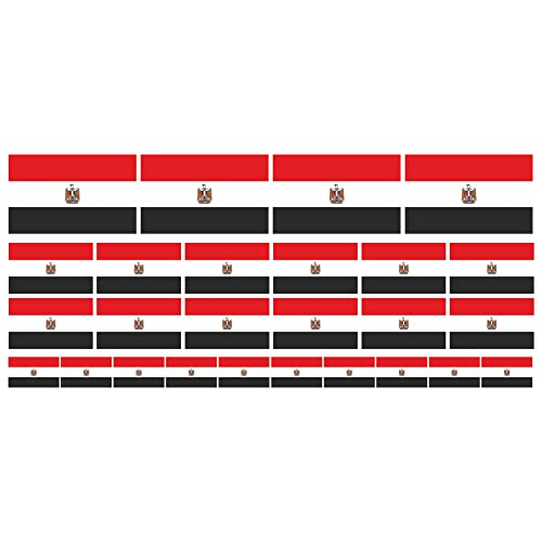 INDIGOS UG - Mini Aufkleber Set - Pack glatt - 4x 51x31mm+ 12x 33x20mm + 10x 20x12mm - Fahne - Ägypten - Flagge - Banner - Standarte fürs Auto, Büro, zu Hause und die Schule - Set of 26 - für Auto INDIGOS UG - Mini Aufkleber Set - Pack glatt - 4x 51x31mm+ 12x 33x20mm + 10x 20x12mm - Fahne - Ägypten - Flagge - Banner - Standarte fürs Auto, Büro, zu Hause und die Schule - Set of 26 - für Auto von INDIGOS UG