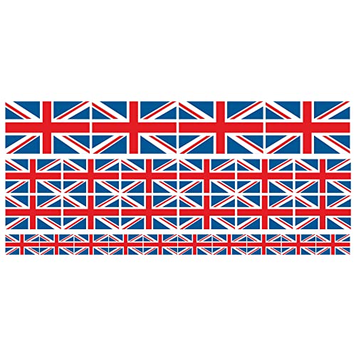 Indigos UG United Kingdom - Großbritannien Aufkleber Fahne - glatt - Miniflaggen Set of 26-4x 51x31mm+ 12x 33x20mm + 10x 20x12mm selbstklebende Folie Mini Sticker Minifahnen Flagge für Auto Laptop Indigos UG United Kingdom - Großbritannien Aufkleber Fahne - glatt - Miniflaggen Set of 26-4x 51x31mm+ 12x 33x20mm + 10x 20x12mm selbstklebende Folie Mini Sticker Minifahnen Flagge für Auto Laptop von INDIGOS UG