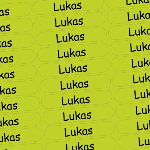 Namensaufkleber - Lukas - grün - 150 Stück - 36x7 mm - Namen - Sohn - Jungen - für Schule, Kindergarten, Hefte, Bücher - Stifte, Federmappe, Lineale - personalisiert Namensaufkleber - Lukas - grün - 150 Stück - 36x7 mm - Namen - Sohn - Jungen - für Schule, Kindergarten, Hefte, Bücher - Stifte, Federmappe, Lineale - personalisiert von INDIGOS UG