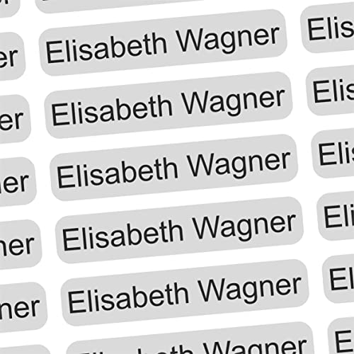 Namensaufkleber - für Altenheim Krankenhaus & Pflegeheim - 36x7 mm - 150 Stück Namensetiketten personalisiert für Eigentum Möbel Bücher Gehstock Gegenstände Hausschuhe Brillenetui - grau Namensaufkleber - für Altenheim Krankenhaus & Pflegeheim - 36x7 mm - 150 Stück Namensetiketten personalisiert für Eigentum Möbel Bücher Gehstock Gegenstände Hausschuhe Brillenetui - grau von INDIGOS UG