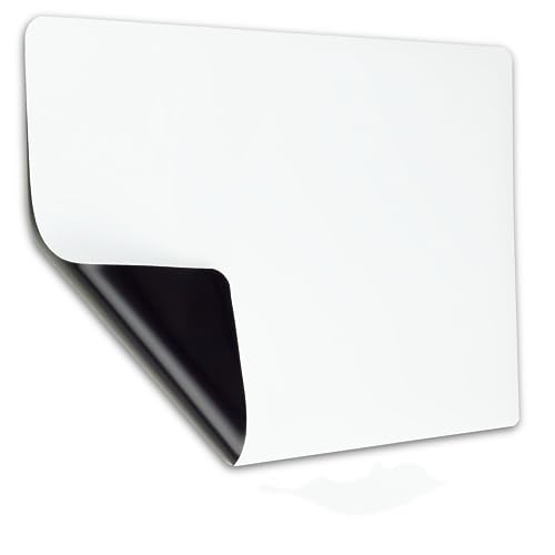 INF Magnetisches Whiteboard für Kühlschrank, To-Do-Liste, Einkaufsliste oder als Zeichenbrett Magnetische Schreibtafel 42 x 29,7 x 0,5 cm von INF