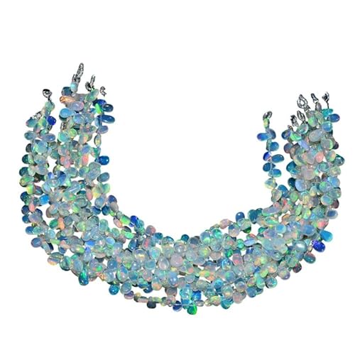 AAA+ Äthiopischer Welo Opal Feuer 6x4mm Birnen glatte Briolette Perlen – Natürlicher Welo Opal Edelstein – 8 Zoll Strang zur Schmuckherstellung AAA+ Äthiopischer Welo Opal Feuer 6x4mm Birnen glatte Briolette Perlen – Natürlicher Welo Opal Edelstein – 8 Zoll Strang zur Schmuckherstellung von INFINITY GEMS