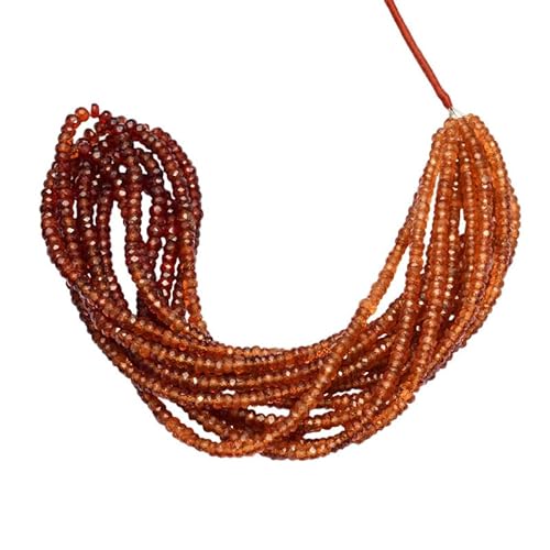 AAA+ Hessonit-Granat, 4 mm, facettierte Rondelle-Perlen | 16-Zoll-Strang | Natürlicher mehrfarbiger Hessonit-Granat, Halbedelstein, lose Perlen AAA+ Hessonit-Granat, 4 mm, facettierte Rondelle-Perlen | 16-Zoll-Strang | Natürlicher mehrfarbiger Hessonit-Granat, Halbedelstein, lose Perlen von INFINITY GEMS