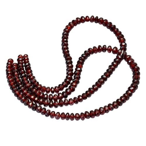 AAA+ Roter Granat Edelstein 5mm-7mm Facettierte Rondellperlen | 16-Zoll-Strang | Natürlicher roter Granat aus Mosambik, Halbedelstein, lose Perlen AAA+ Roter Granat Edelstein 5mm-7mm Facettierte Rondellperlen | 16-Zoll-Strang | Natürlicher roter Granat aus Mosambik, Halbedelstein, lose Perlen von INFINITY GEMS