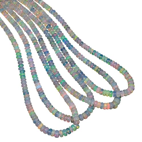 AAA+ äthiopische Welo Opal Rondelle Perlen | Edelstein Glatte 5mm-7mm Perlen | Natürlicher äthiopischer Welo Feueropal Edelstein Rondelle | 16-Zoll-Strang AAA+ äthiopische Welo Opal Rondelle Perlen | Edelstein Glatte 5mm-7mm Perlen | Natürlicher äthiopischer Welo Feueropal Edelstein Rondelle | 16-Zoll-Strang von INFINITY GEMS
