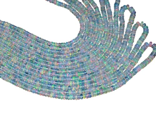 AAA+ äthiopischer Welo Opal Edelstein Glatte 3mm-5mm Rondelle Perlen | Natürlicher äthiopischer Welo Feueropal Edelstein Lose Rondelle | 16-Zoll-Strang AAA+ äthiopischer Welo Opal Edelstein Glatte 3mm-5mm Rondelle Perlen | Natürlicher äthiopischer Welo Feueropal Edelstein Lose Rondelle | 16-Zoll-Strang von INFINITY GEMS