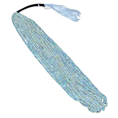 Äthiopischer Welo-Opal, Feuer-Edelstein, 3–4 mm, glatte Rondelle-Perlen | Natürlicher äthiopischer Opal, Halbedelstein, lose Perlen | 16-Zoll-Strang von INFINITY GEMS